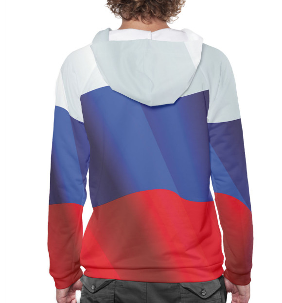 Мужское худи с изображением Путин цвета Белый