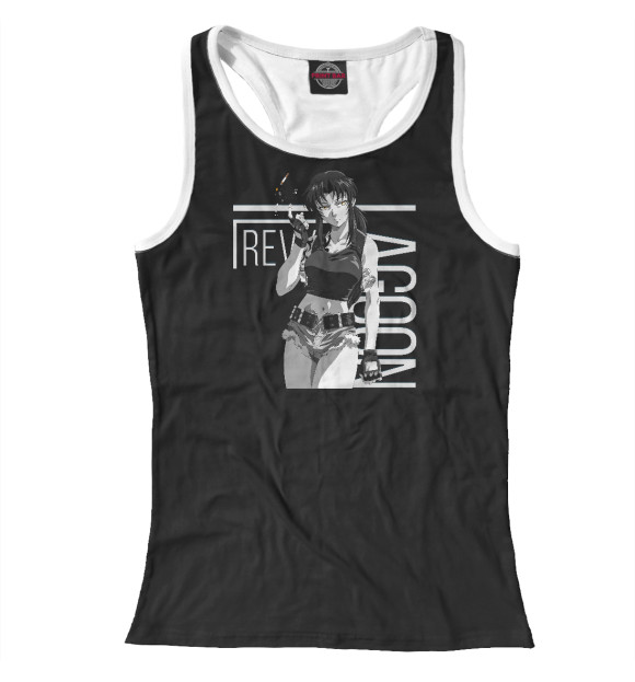 Женская майка-борцовка с изображением Пираты «Чёрной лагуны» цвета Белый