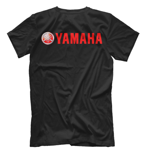 Мужская футболка с изображением Yamaha цвета Белый