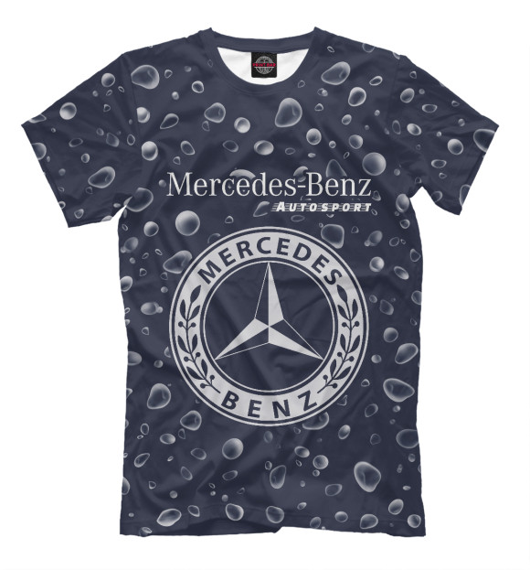 Мужская футболка с изображением Мерседес | Autosport цвета Белый