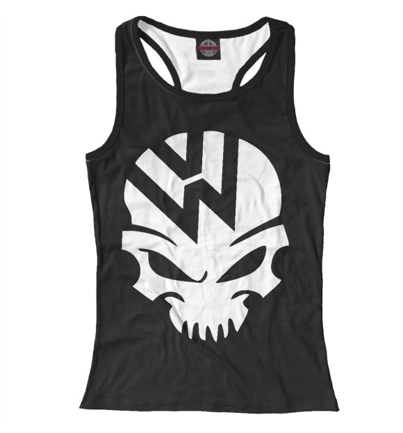 Женская майка-борцовка с изображением Volkswagen цвета Белый