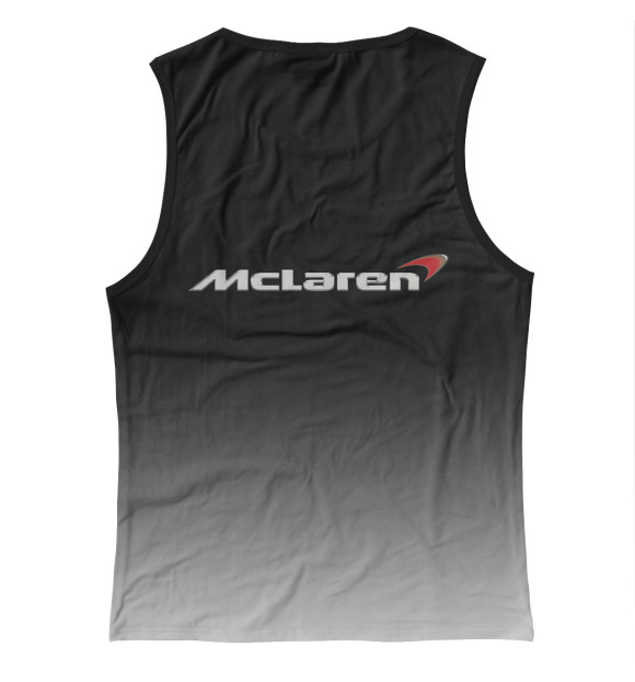 Майка для девочки с изображением McLaren цвета Белый
