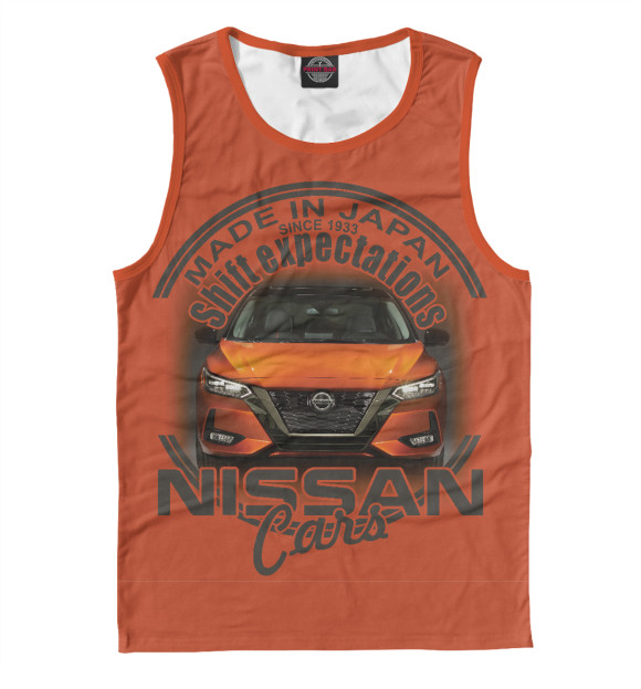 Майка для мальчика с изображением Nissan цвета Белый