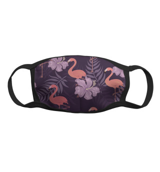 Фламинго и цветы