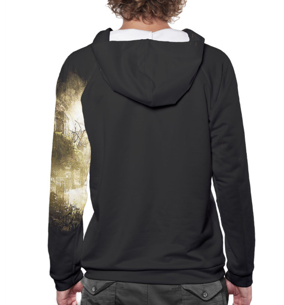 Мужское худи с изображением Маленькая Элли цвета Белый