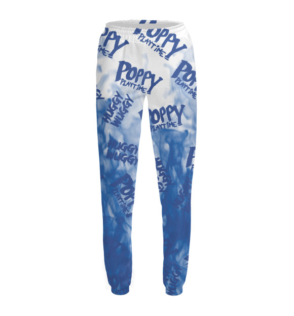 Женские спортивные штаны с притом Poppy Playtime цвета Белый Женские спортивные штаны с изображением Poppy Playtime цвета Белый