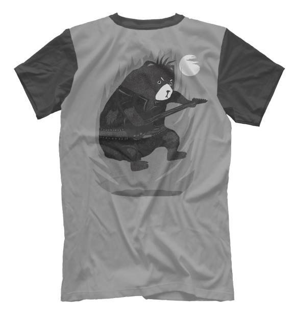 Мужская футболка с изображением Bad Bear bass цвета Белый