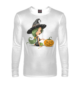 Мужской лонгслив Girl with pumpkin