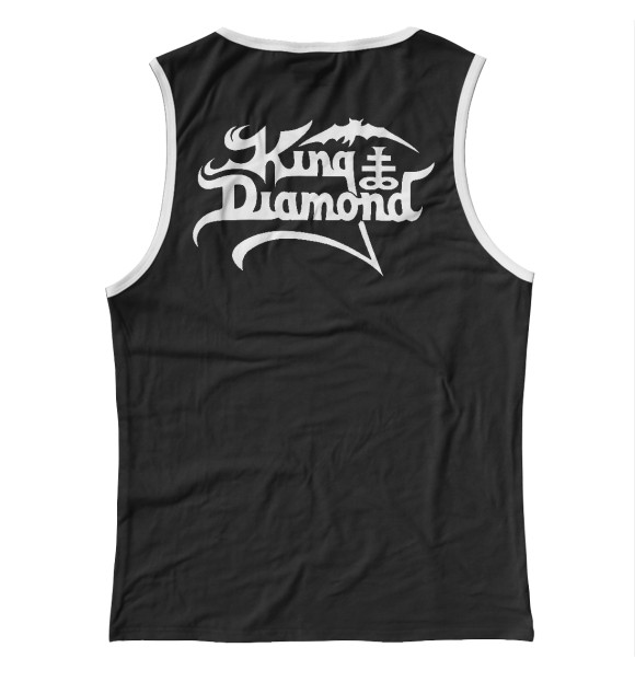 Майка для девочки с изображением King diamond цвета Белый