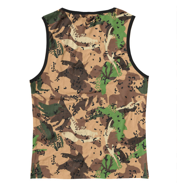 Женская майка с притом Сухопутные войска цвета Белый Женская майка с изображением Сухопутные войска цвета Белый