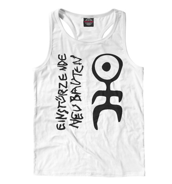Мужская майка-борцовка с изображением Einsturzende Neubauten цвета Белый