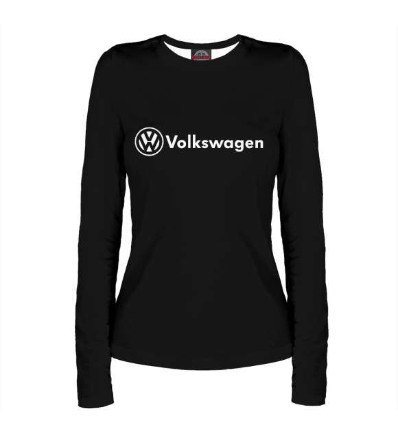 Женский лонгслив с изображением Volkswagen цвета Белый