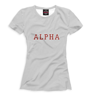 Женская футболка Alpha