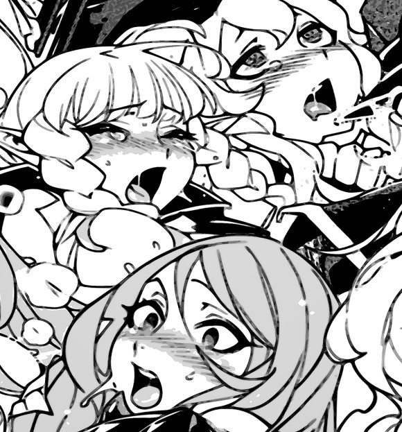 Футболка для девочек с изображением Ahegao | Ахэгао цвета Белый