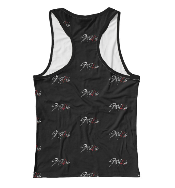 Женская майка-борцовка с изображением Stray Kids цвета Белый