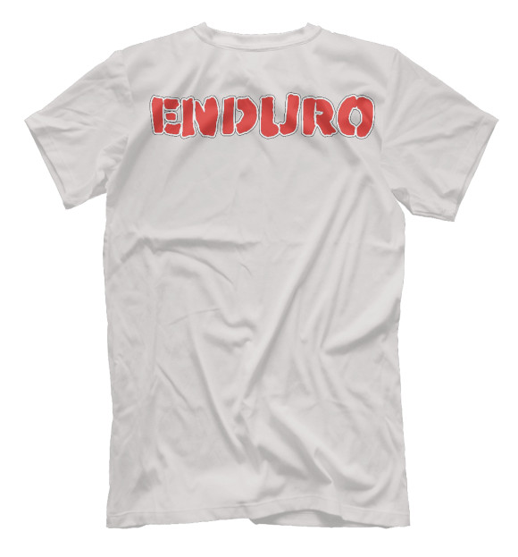 Мужская футболка с изображением Enduro цвета Белый
