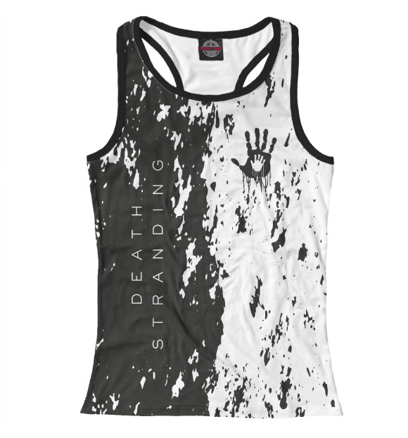 Женская майка-борцовка с изображением Death Stranding цвета Белый