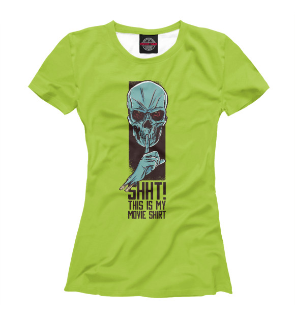 Футболка для девочек с изображением Movie shirt цвета Белый