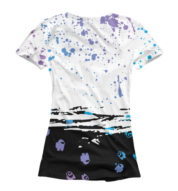 Футболка для девочек с притом Игра в кальмара цвета Белый Футболка для девочек с изображением Игра в кальмара цвета Белый