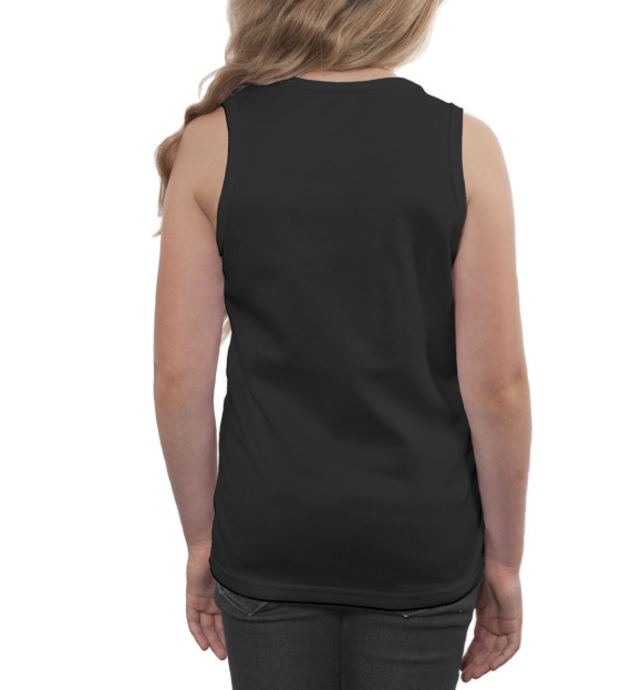 Майка для девочки с изображением Фогель цвета Белый