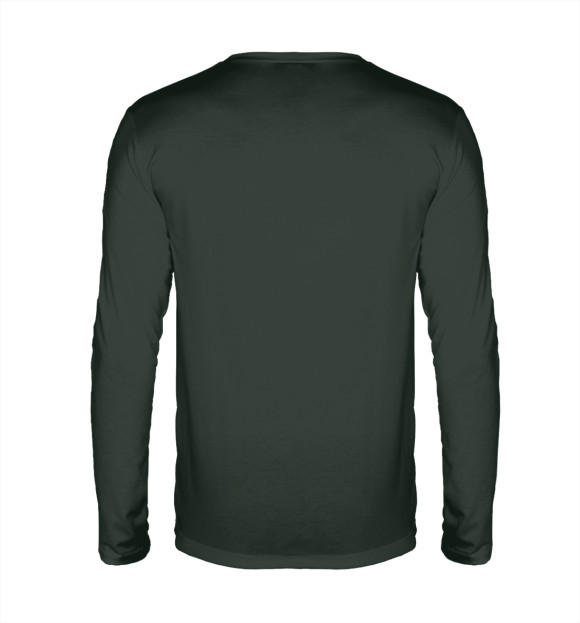 Мужской лонгслив с изображением Пришелец с банкой цвета Белый