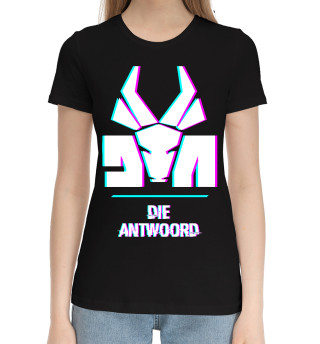 Хлопковая футболка для девочек Die Antwoord Glitch Rock