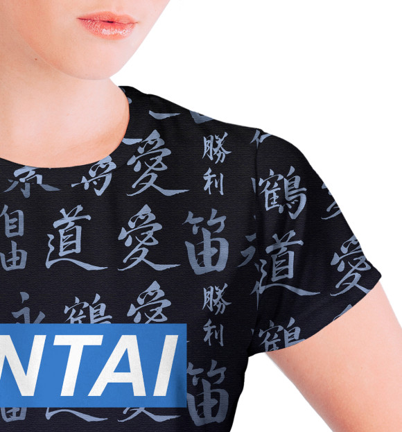 Футболка для девочек с изображением Hentai цвета Белый