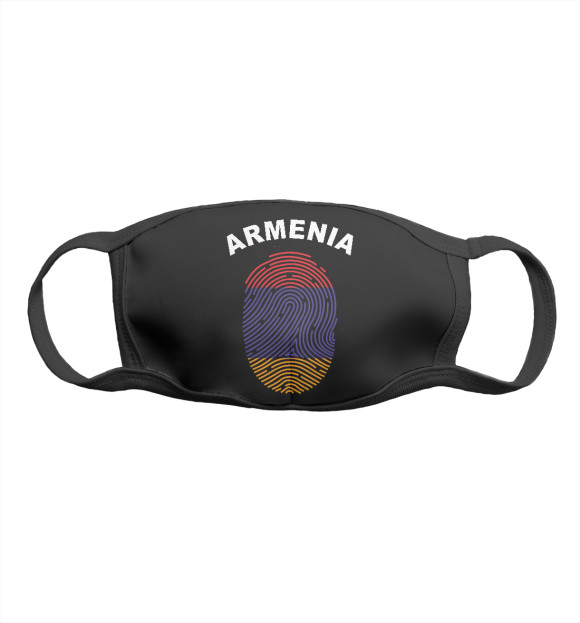 Маска тканевая с изображением Armenia цвета Белый