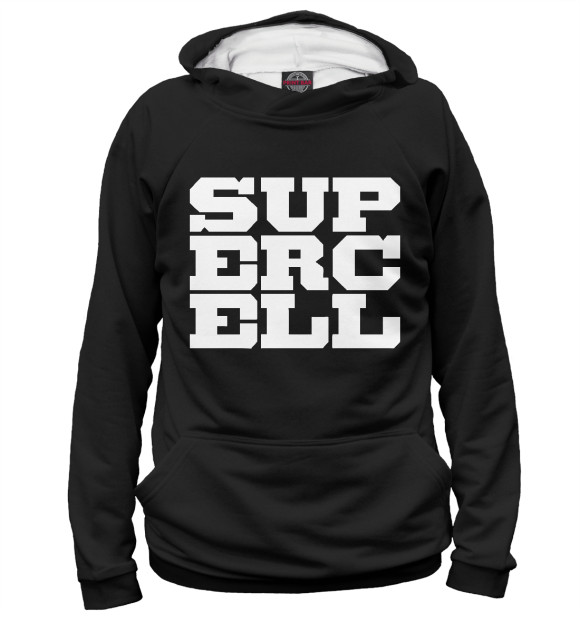 Мужское худи с изображением Разработчик Supercell цвета Белый