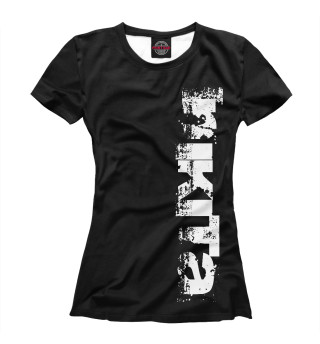 Женская футболка Никита (брызги красок)