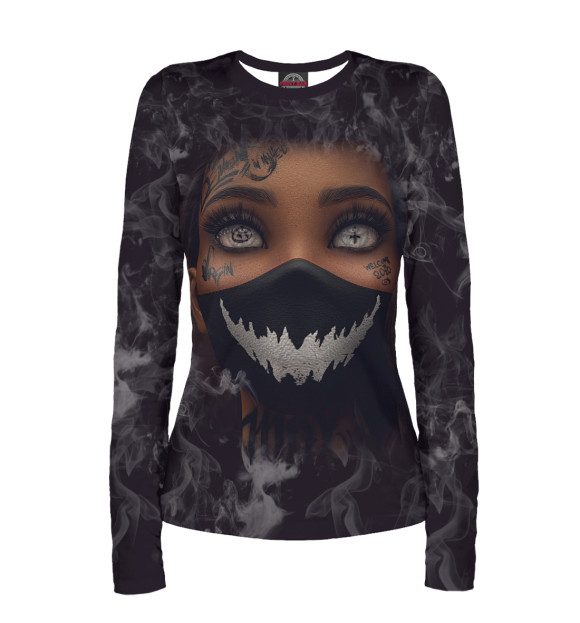 Женский лонгслив с изображением Welcome in 2020 цвета Белый