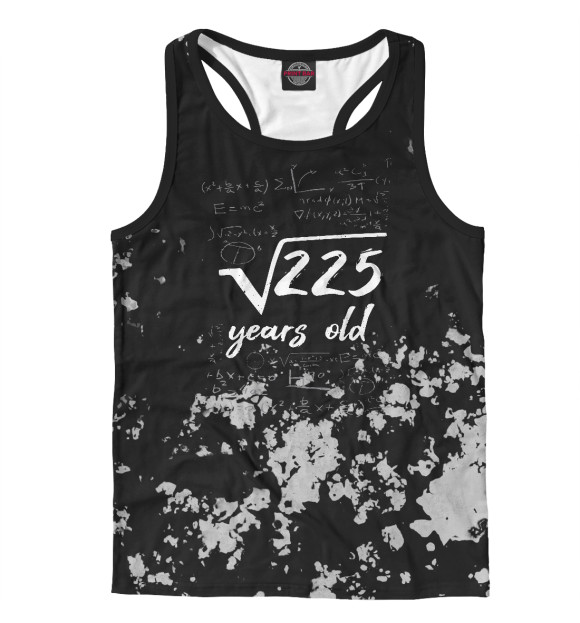 Мужская майка-борцовка с изображением Born 15 Years Old Birth цвета Белый