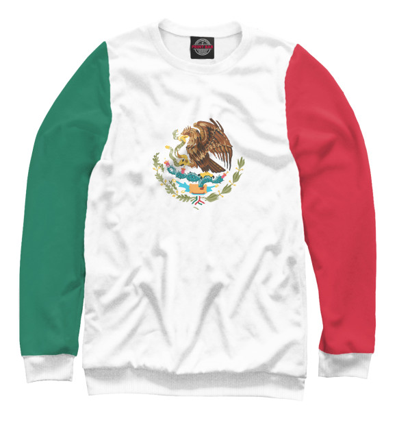 Мужской свитшот с изображением Мексика цвета Белый