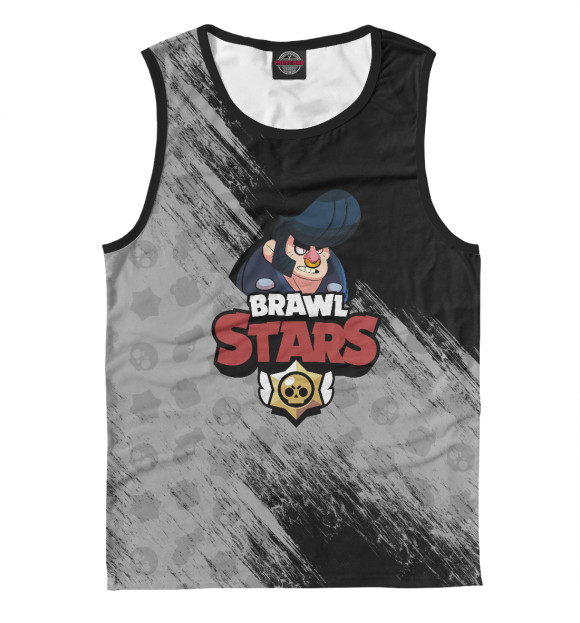 Майка для мальчика с изображением Brawl Stars: Bull цвета Белый