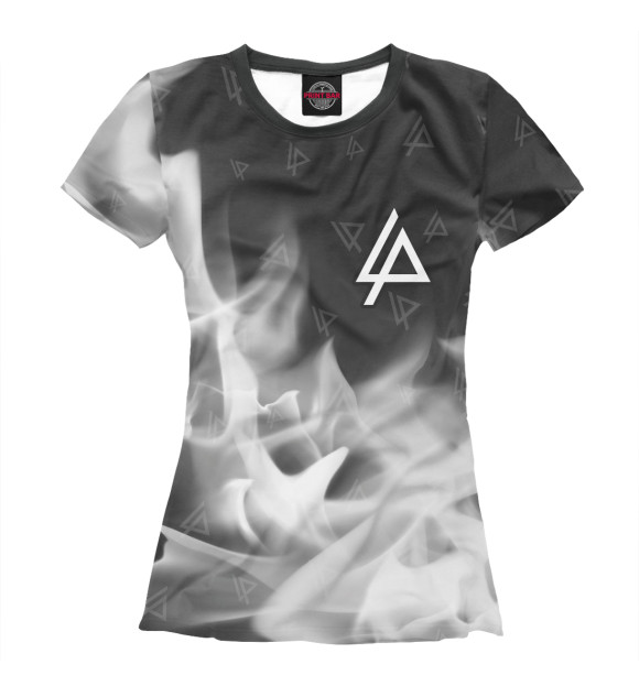 Женская футболка с изображением Linkin Park / Линкин Парк цвета Белый