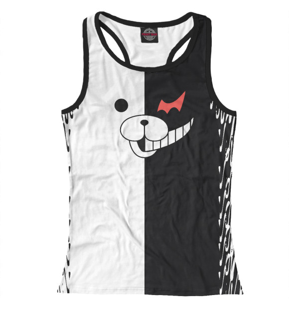 Женская майка-борцовка с изображением Danganronpa цвета Белый