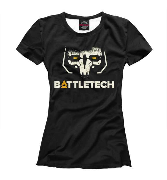 Женская футболка с изображением BattleTech цвета Белый