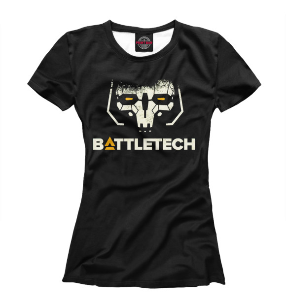 Футболка для девочек с изображением BattleTech цвета Белый