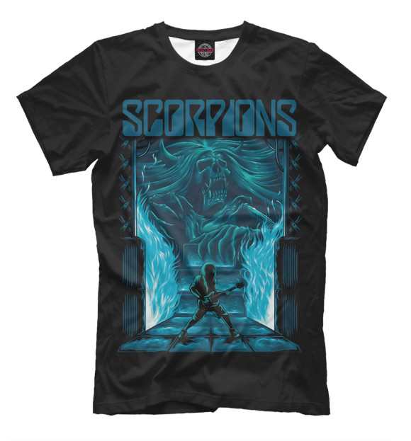 Футболка для мальчиков с изображением Scorpions цвета Белый