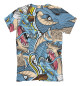 Мужская футболка Синий дракон