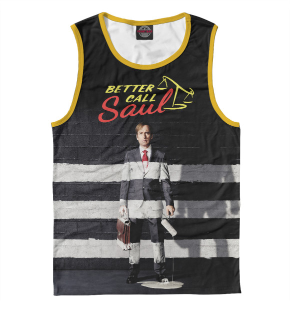 Майка для мальчика с изображением Better call saul цвета Белый