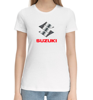 Хлопковая футболка для девочек Suzuki