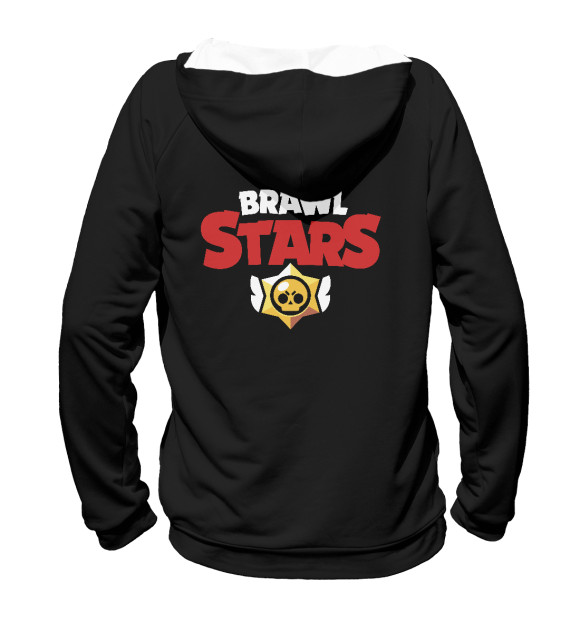 Женское худи с изображением Brawl Stars цвета Белый