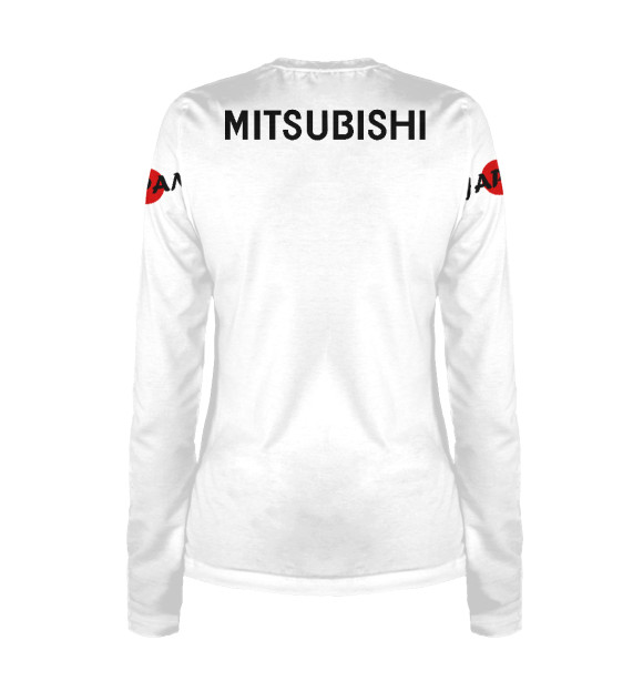 Женский лонгслив с изображением Mitsubishi - Япония цвета Белый