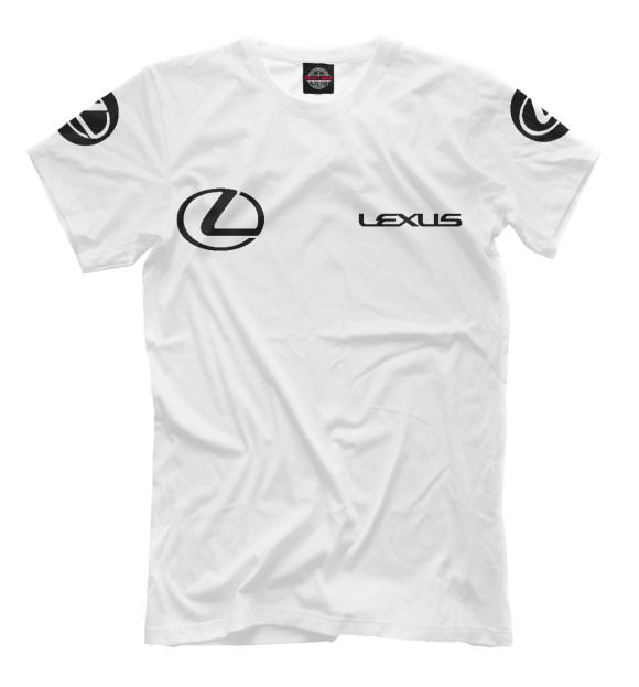 Мужская футболка с изображением Lexus цвета Белый