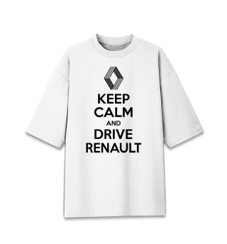 Мужская футболка оверсайз Будь спок и води Renault