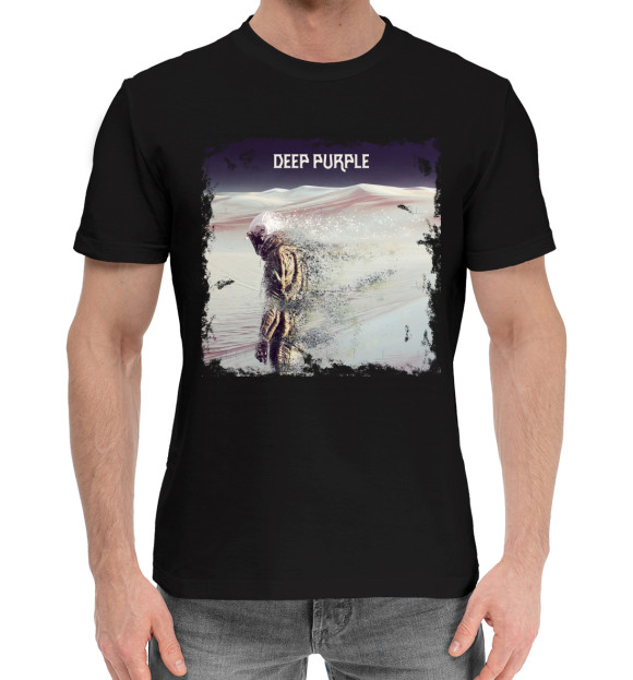 Мужская хлопковая футболка «Deep Purple» — футболка с принтом, магазин Print Bar