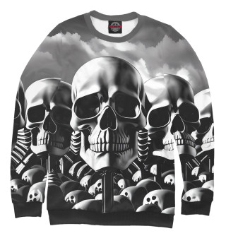 Свитшот для девочек Memento Mori скелеты