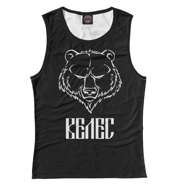 Майка для девочки с изображением Велес цвета Белый