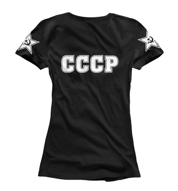 Футболка для девочек с изображением Символика СССР цвета Белый
